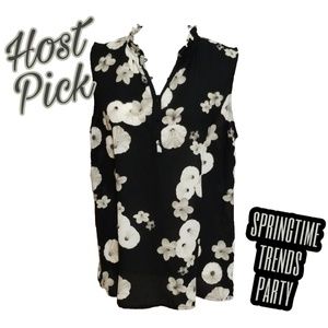 🍸HP🍸TALBOTS Floral Sleeveless Blouse